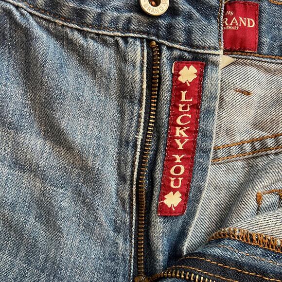 Lucky Brand 181 Relaxed Straight Jeans Size 38x30 Medium Wash 7MG1001 - Picture 12 of 12